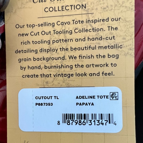 NWT PATRICIA NASH ADELINE TOTE HANDBAG TOOLED LEATHER - Picture 12 of 12